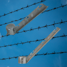 3" Steel 3 Strand Corner Barbed Wire Arm for Chain Link Fences