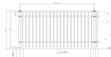 [150 Feet Of Fence] 4' Tall Ornamental Steel Flat Top Complete Fence Package