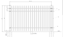 [350 Feet Of Fence] 5' Tall Ornamental Steel Spear Top Complete Fence Package