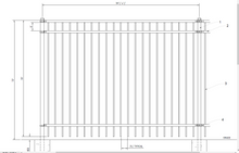 [100 Feet Of Fence] 6' Tall Ornamental Steel Flat Top Complete Fence Package