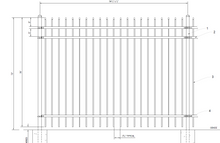 [250 Feet Of Fence] 6' Tall Ornamental Steel Spear Top Complete Fence Package