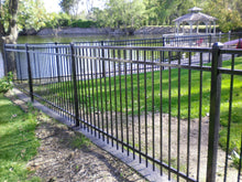 [300 Feet Of Fence] 4' Tall Ornamental Steel Flat Top Complete Fence Package