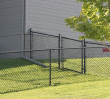 72" Tall - Residential Black Chain Link Single Swing Gate