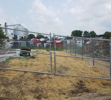 120" Tall - Commercial Chain Link Double Drive Gate