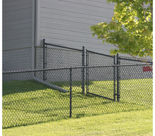 72" Tall - Residential Black Chain Link Single Swing Gate