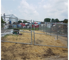 144" Tall - Commercial Chain Link Double Drive Gate