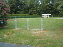 Residential Chain Link Double Drive Gate